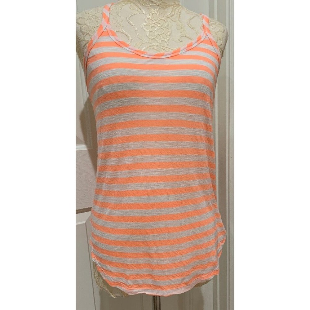 Victorias Secret Womens VSX Sport Racerback Striped Tank Top Size Small Chic